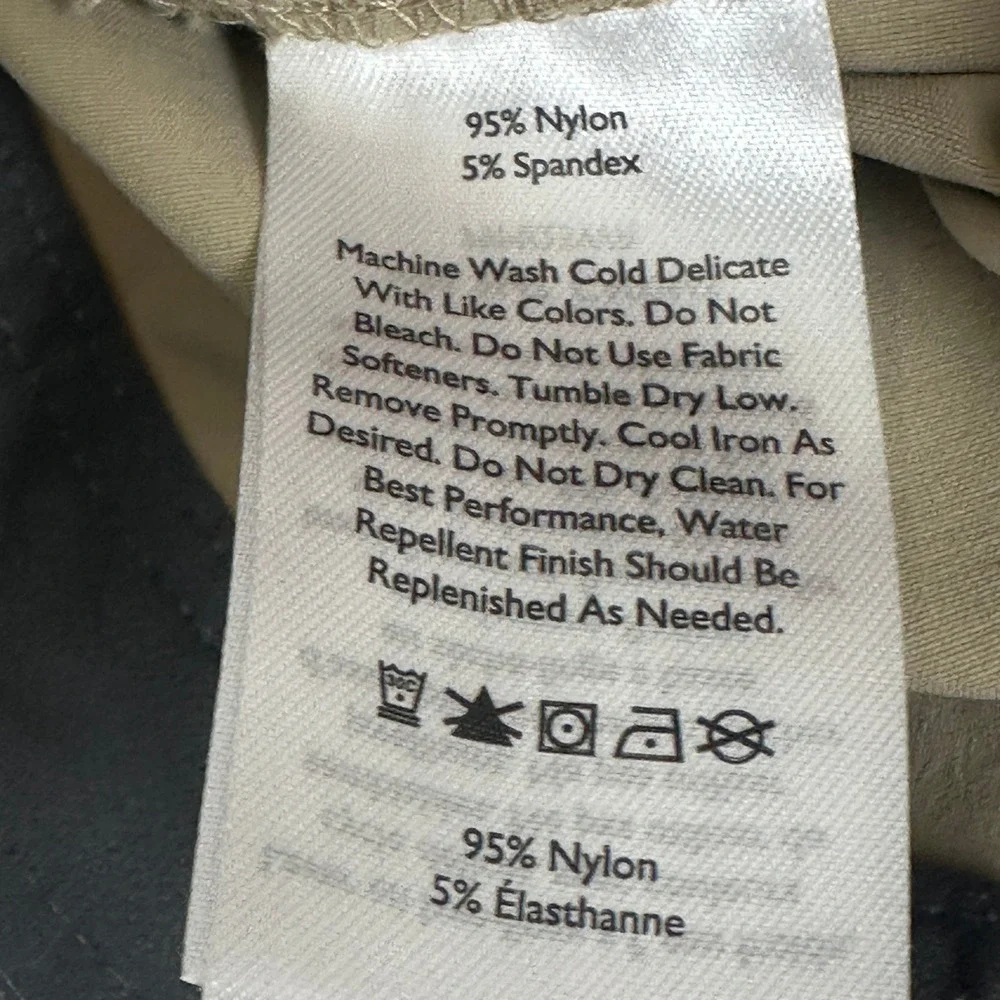 Eddie Bauer First Ascent Guide Pants Mens 38x32 Tan Hiking Technical Outdoor